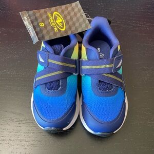 Athletic Kids Blue Shoes with Memory Foam